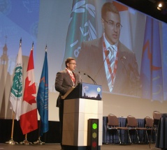 24 October 2012 The National Assembly Speaker addresses the participants of the Inter-Parliamentary Union Assembly